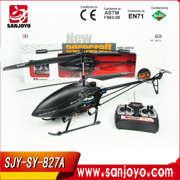 2.4G 827A-3.5CH aluminium alliage rc hélicoptère gyro avec LED